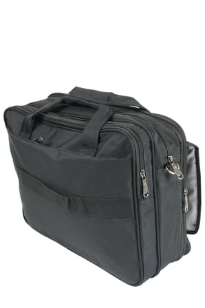 Escape ESC 826 Körüklü, Yağmura Dayanıklı Polyester  Evrak Çantası - Siyah