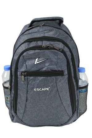 Escape ESC 307 Çizgili Polyester Kumaş Sırt Çantası Lacivert