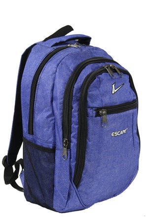 Escape ESC 307 Çizgili Polyester Kumaş Sırt Çantası Sax