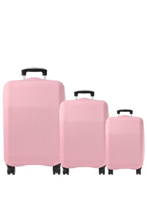 (My#Pembe) VALİZLER İÇİN KILIF SETİ (KABİN ORTA VE BÜYÜK)