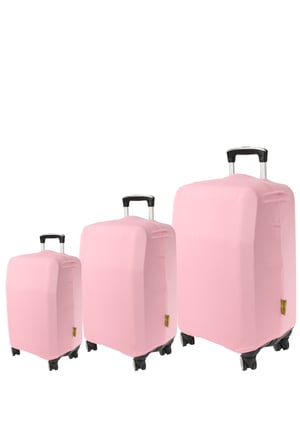 (My#Pembe) VALİZLER İÇİN KILIF SETİ (KABİN ORTA VE BÜYÜK)