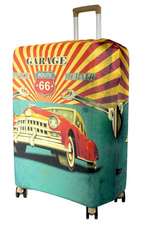 (My#155 Route 66) VALİZLER İÇİN KILIF SETİ (KABİN ORTA VE BÜYÜK)