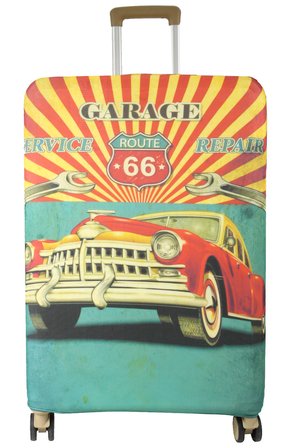 (My#155 Route 66) VALİZLER İÇİN KILIF SETİ (KABİN ORTA VE BÜYÜK)