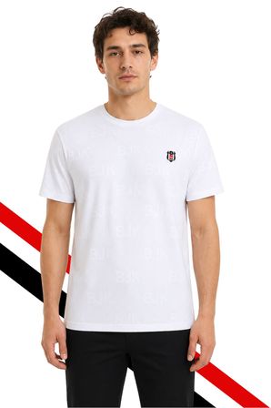 BEŞİKTAŞ ORİJİNAL LİSANSLI BEYAZ T-SHİRT UV KUTU HEDİYELİ