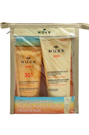 Nuxe Sun 30 Faktör Kırışıklık Karşıtı Tüm Cilt Tipleri İçin Renkli Güneş Koruyucu Krem 150 ml + Güneş Sonrası Yüz veSütü