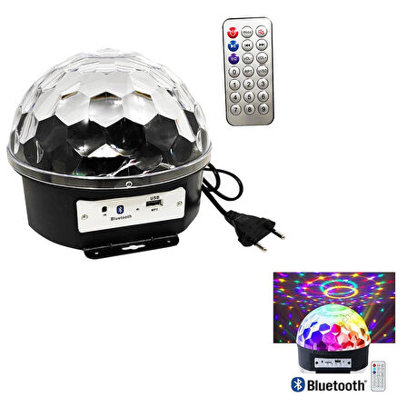 SULED SLD93 Müzik Kutusu Disko Topu RGB Led BT/USB Kumandalı