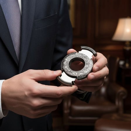 Yuvarlak Model Metal Puro Kesici Silver 66 Ring