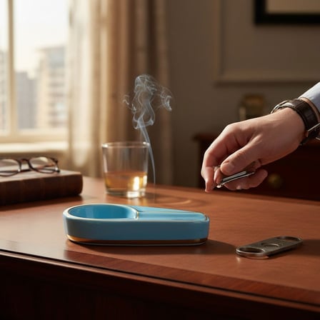 Cigarloong Seramik Mini Puro Küllüğü Mavi Tekli