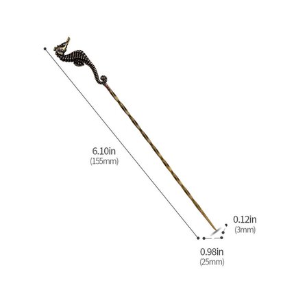 SeaHorse Metal Puro Açıcı İğne Bronze 15cm
