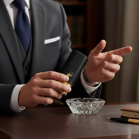 S.T. Dupont Cohiba 60th Deri Metal Puro Kılıfı 2li (68Ring)