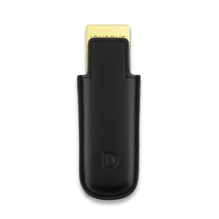 S.T. Dupont Twiggy Deri Çakmak Kılıfı Siyah 3,5 x10 cm