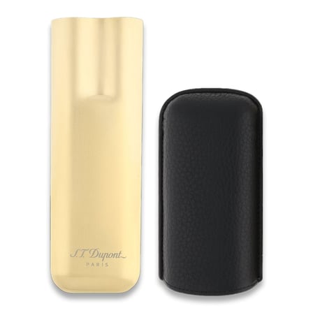 S.T. Dupont Deri Gold Metal Puro Kılıfı Siyah 2li (60Ring)