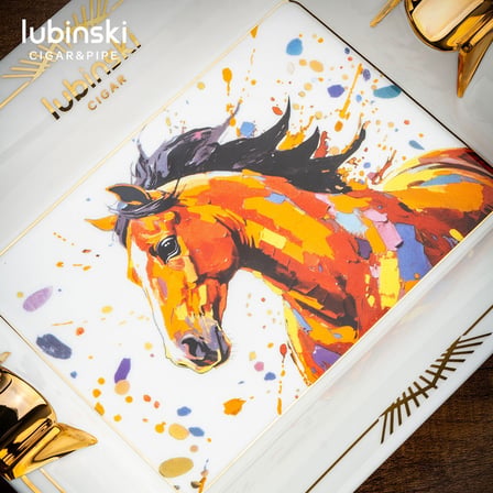 Horse 2026 Porselen Puro Küllüğü Beyaz/Gold 2li