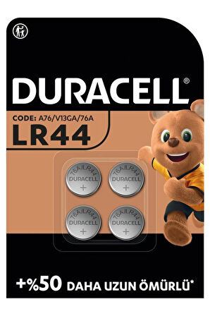 LR44 Alkalin 1.5v Düğme Pil 4lü