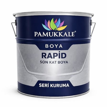 Pamukkale 1470 Rapid Endüstriyel Boya 50 Gloss 15 Kg Ral 7032 Çakıl Grisi