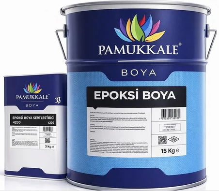 Pamukkale 4200 Epoksi Boya 18 Kg Ral 5010 Enzian Mavisi
