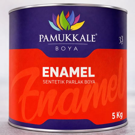 Pamukkale Enamel Sentetik Parlak Yağlı Boya 5 Kg Ral 7023 Beton Grisi