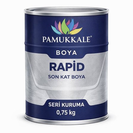 Pamukkale 1402 Rapid Endüstriyel Boya 60-70 Gloss 2.5 Kg Ral 3009 Oksit Kırmızı
