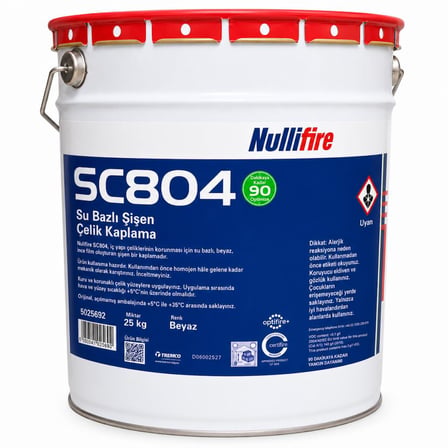 Nullifire SC804 90 Dk Yangın Geciktirici İntümesan Boya 25 Kg Beyaz