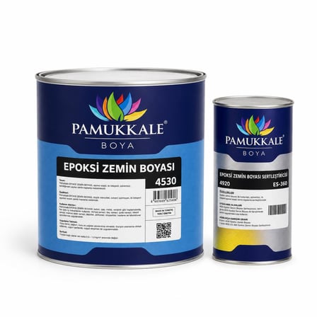 Pamukkale 4530 Solventli Epoksi Zemin Boyası 3.5 Kg Ral 7040 Pencere Grisi