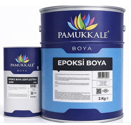 Pamukkale 4200 Epoksi Boya 3.6 Kg Ral 7040 Gri