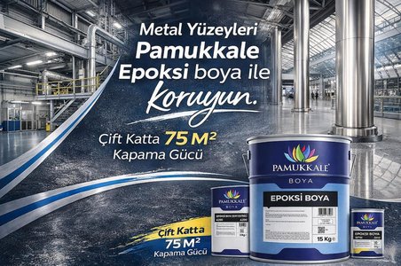 Pamukkale 4200 Epoksi Boya 3.6 Kg Ral 7040 Gri