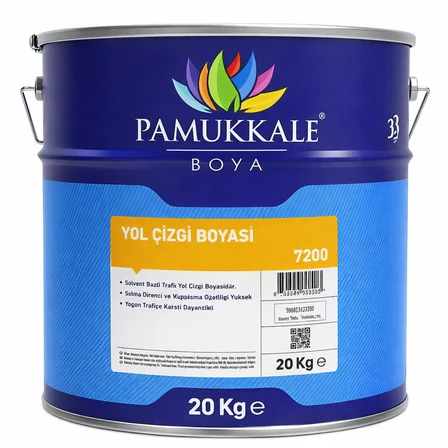 Pamukkale Yol Çizgi Boyası Solvent Bazlı 20 Kg Ral 6024 Trafik Yeşili