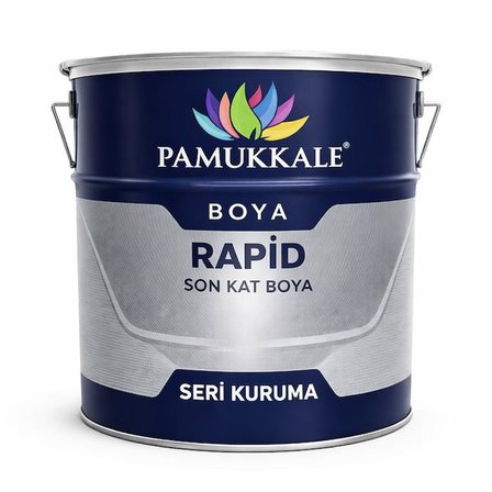 Pamukkale 1402 Rapid Endüstriyel Boya 60-70 Gloss 15 Kg Ral 1036 Sedefli Altın