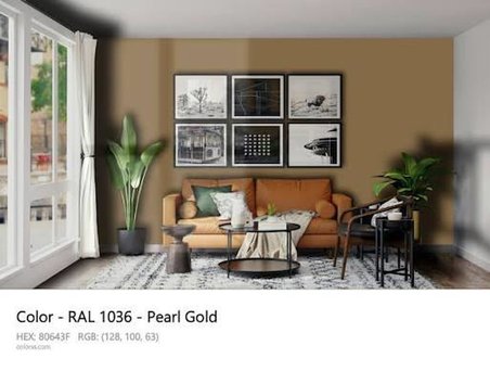 Pamukkale 1402 Rapid Endüstriyel Boya 60-70 Gloss 15 Kg Ral 1036 Sedefli Altın
