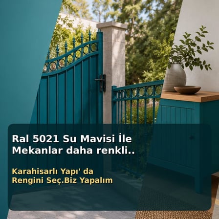 Pamukkale Enamel Sentetik Parlak Yağlı Boya 15 Kg 80 Gloss Ral 5021 Su Mavisi
