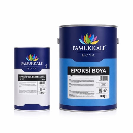 Pamukkale 4200 Epoksi Boya 3.6 Kg Ral 7042 Trafik Gri