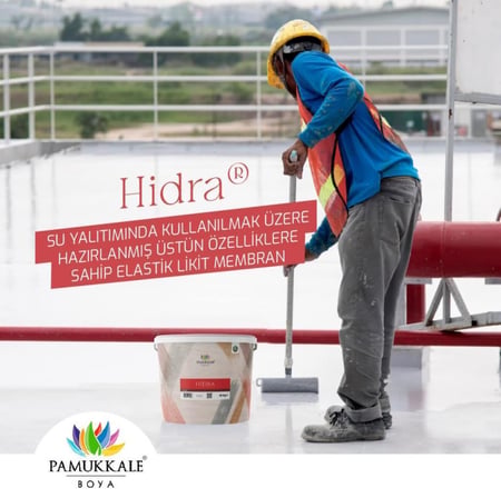 Pamukkale Hidra Elyaflı Likit Su Yalıtım Boyası 5 Lt Ral 7040 Gri