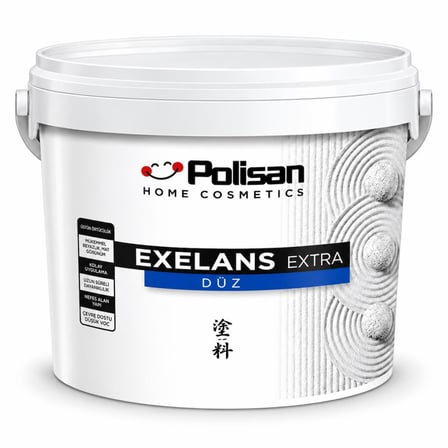Polisan Exelans Extra Düz Silikonlu Dış Cephe Boyası 15 Lt Kemik