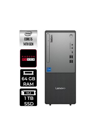 ThinkCentre Neo 50T G5 i5 14400 64GB 1TB SSD RX550/4GB W11P Masaüstü Bilgisayar