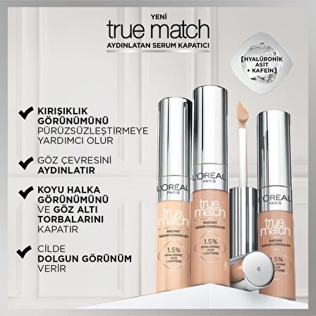 L'Oréal Paris True Match Aydınlatan Serum Kapatıcı - 1R