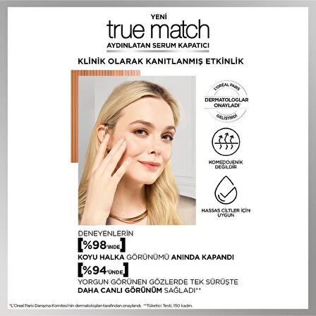 L'Oréal Paris True Match Aydınlatan Serum Kapatıcı - 1.5N