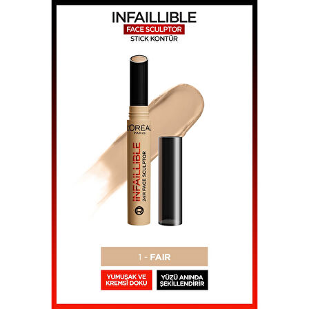 L'Oréal Paris Infaillible Face Sculpter Stick Kontür - Fair