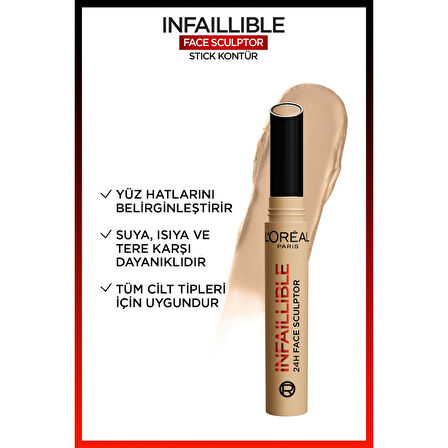 L'Oréal Paris Infaillible Face Sculpter Stick Kontür - Fair Light