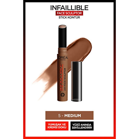 L'Oréal Paris Infaillible Face Sculpter Stick Kontür - Medium