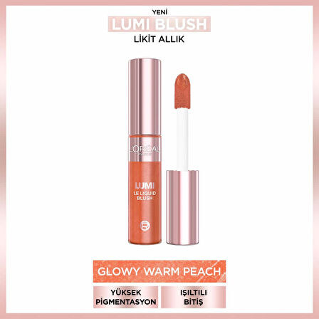 L’Oréal Paris Lumi Blush Likit Allık - Glowy Warm Peach