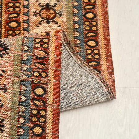ANATOLIA HALI DORU -Mavi / Kiremit-Oturma Odası, Salon -Kolay Temizlenebilir