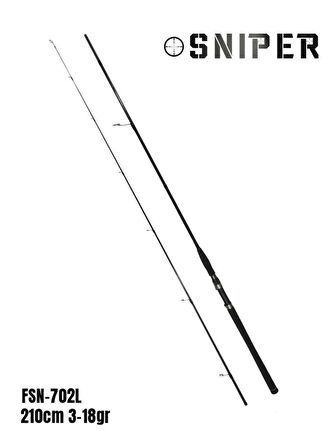 Fujin Sniper 210cm 3-18gr Light Spin Kamış FSN-702L