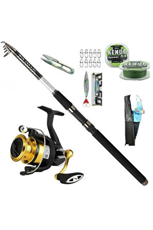 Sensor 240cm 10-40gr Daiwa Rs 3000C Tele Spin Olta Takımı Seti