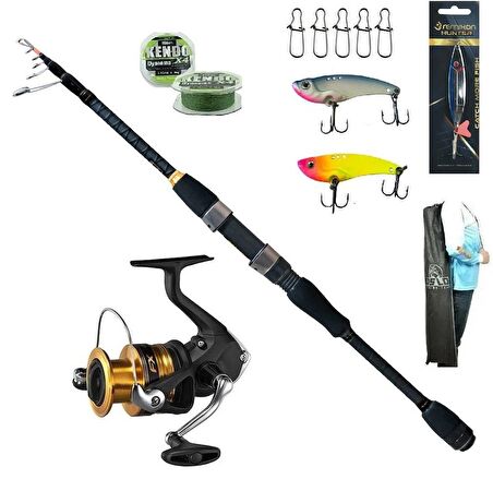 Shimano Fx C3000 Ryuji Rock Fish 2.28cm 3-16gr Tele Spin Olta Seti