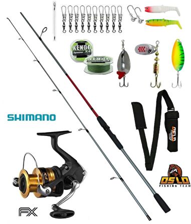 Shimano FX 4000 Oslo Big Bass 270cm 15-40gr Turna Spin Olta Seti