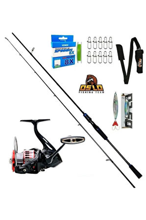 Raptor 4000 Oslo Legend 270 cm 7-40 gr 8 Örgü Spin Olta Seti