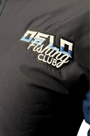 Fisherman Kılıç Balığı Nakışlı Fermuarlı Polar