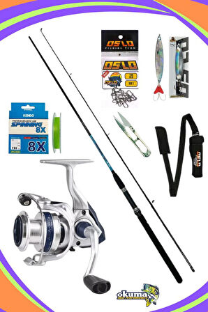Okuma Aria C3000a Okuma G-Power 240cm 15-40gr 8X Spin Olta Seti
