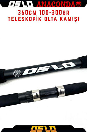 Oslo Anaconda 360cm 100-300gr Teleskopik Olta Kamışı