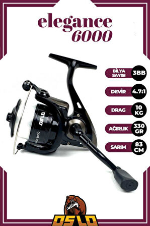 Oslo Elegance 6000 Oslo Anaconda 360cm 100-300gr Göl ve Deniz Olta Seti